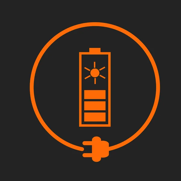 Batterie solaire comme source d'énergie — Image vectorielle