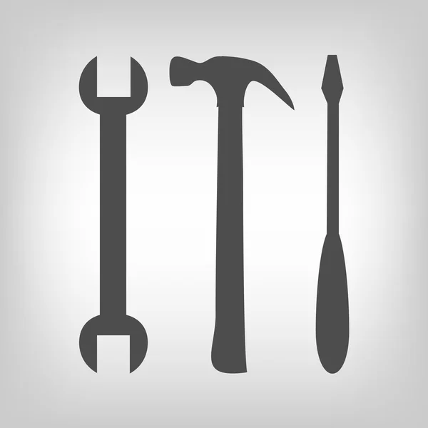 Три набора инструментов — стоковый вектор
