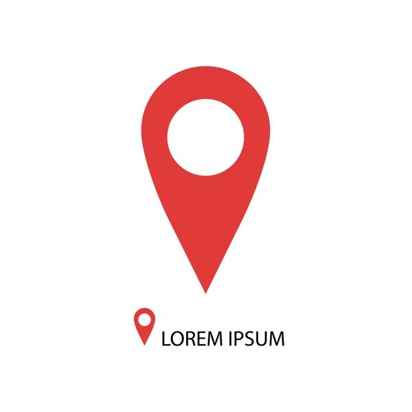 Logosu beyaz üzerine kırmızı geo PIN