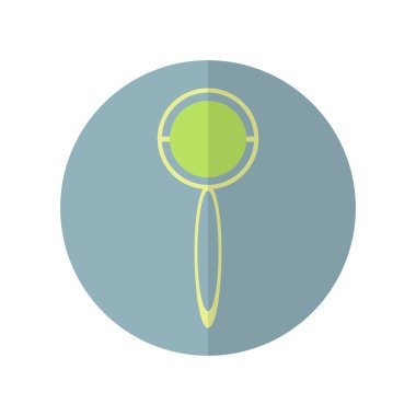 Düz stil bebek çıngırağı simgesi