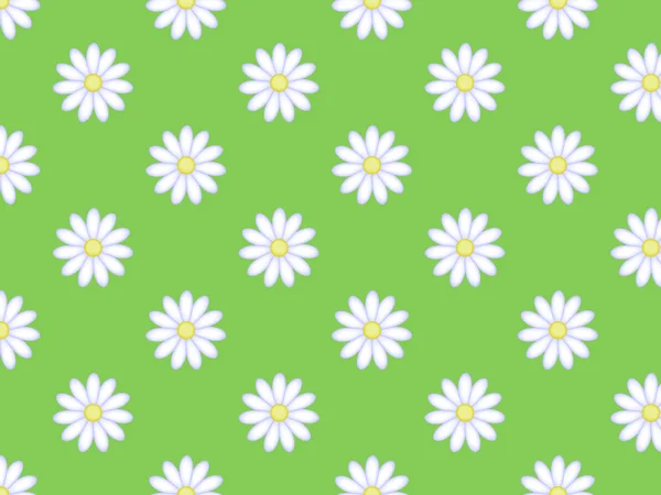 Seamless daisy pattern — Stock Vector