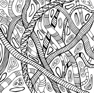 Abstract illustration of snakes vector