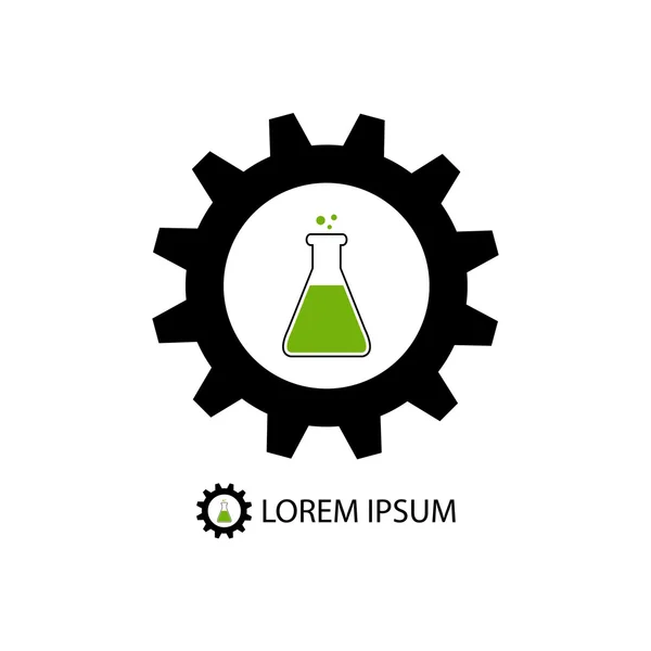 Logo de la industria química — Archivo Imágenes Vectoriales