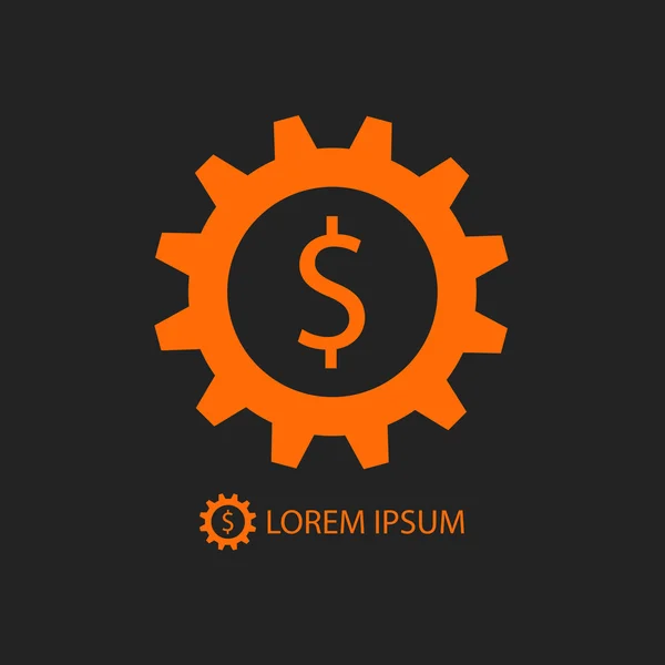 Logotipo do negócio laranja — Vetor de Stock