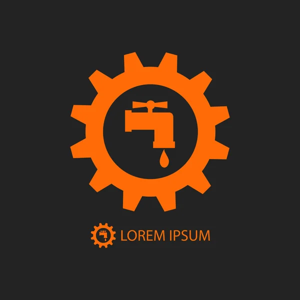 Turuncu sıhhi tesisat logosu