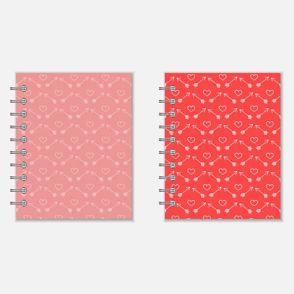 Carnet d'amour design — Image vectorielle