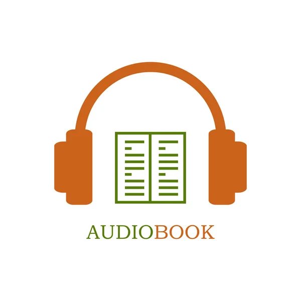 Yeşil ve turuncu audiobook simgesi