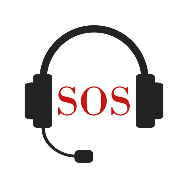 Sos コールの図 — ストックベクタ