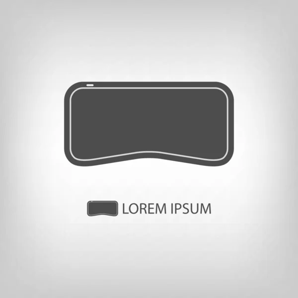 VR-gözlük olarak sanal gerçeklik logo