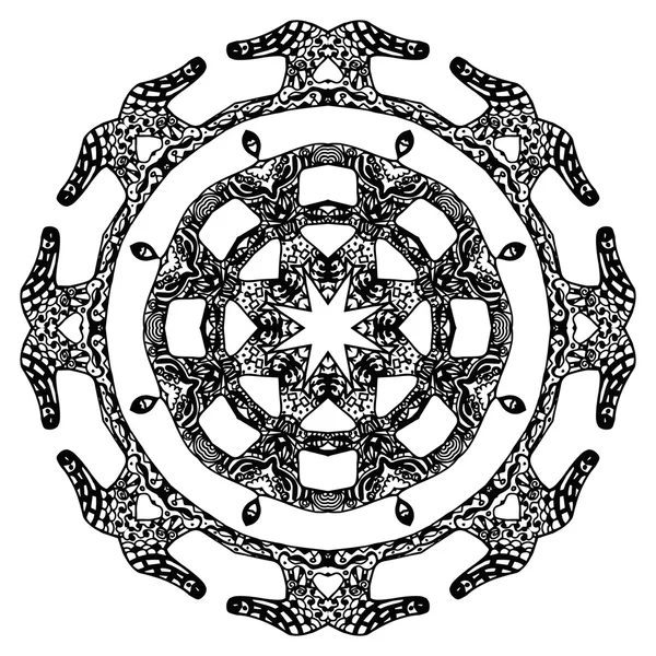 Motif rond, style orné — Image vectorielle