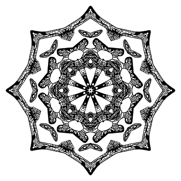 Ручной узор, форма звезды — стоковый вектор