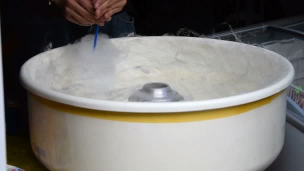 綿菓子を作る男 — ストック動画