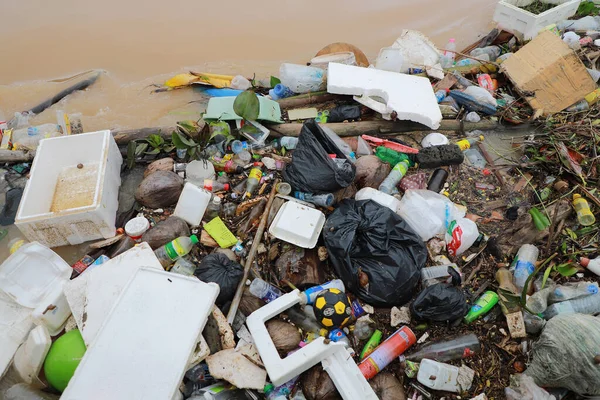 Nakhon Ratchasima Thailand Oktober 2020 Banjir Besar Dari Hujan Muson — Stok Foto