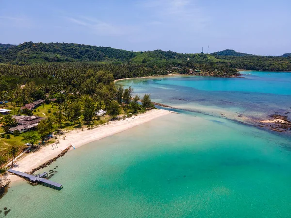 Veduta Aerea Della Natura Paradiso Tropicale Spiaggia Dell Isola Godere — Foto Stock