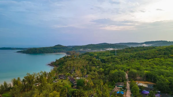 Veduta Aerea Della Natura Paradiso Tropicale Spiaggia Dell Isola Godere — Foto Stock