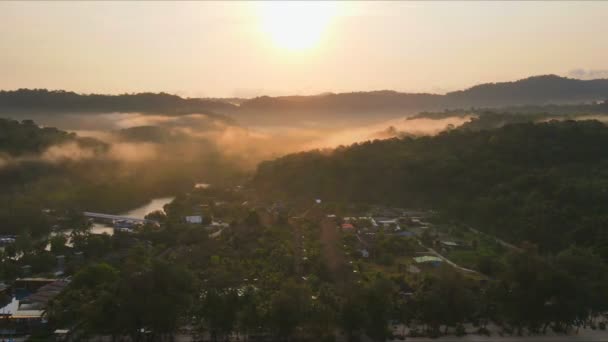 Veduta Aerea Della Natura Paradiso Tropicale Isola Spiaggia Godere Una — Video Stock