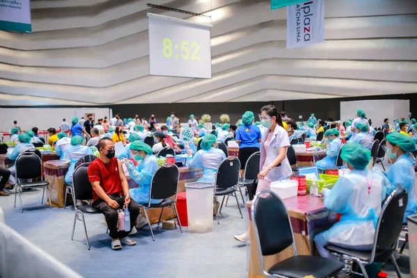Nakhon Ratchasima Thailand Mei 2021 People Getting Vaccinated Coronavirus Receiving — Stockfoto