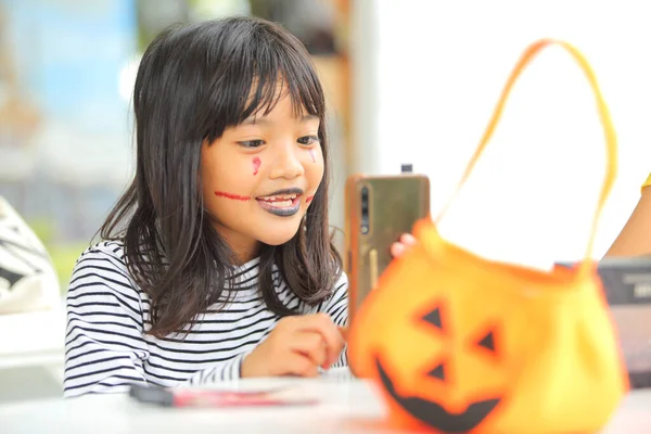 Halloween Liburan Dan Konsep Masa Kecil Anak Anak Kecil Dari — Stok Foto