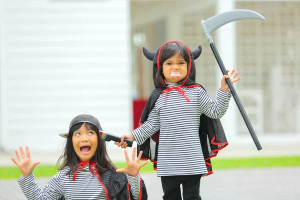 Halloween Liburan Dan Konsep Masa Kecil Anak Anak Kecil Dari — Stok Foto