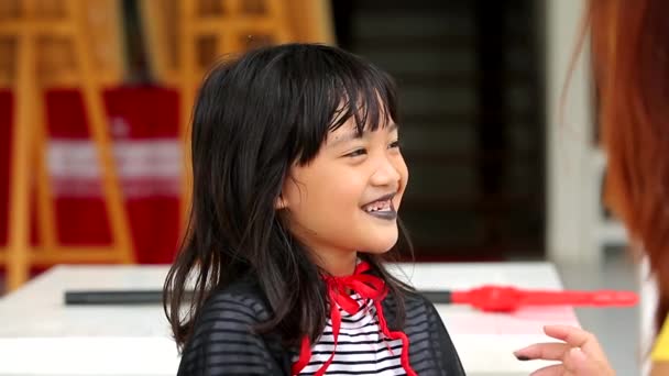 Halloween Vacances Concept Enfance Petits Enfants Sud Est Asiatique Halloween — Video