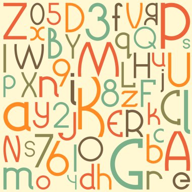 tipografik kompozisyon. vektör arka plan