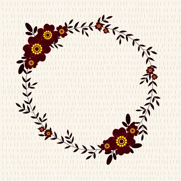 Schattig frame met Tagetes — Stockvector