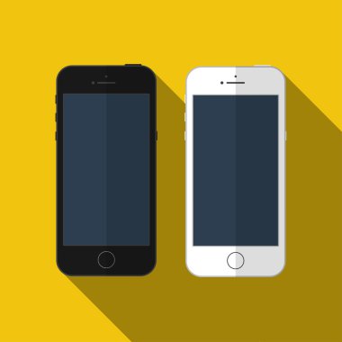Vektör akıllı telefon iphone için benzer mockup.