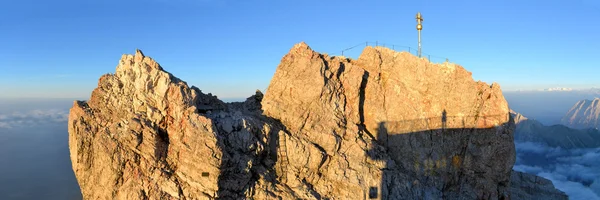 Zugspitze, le plus haut sommet de montagne d'Allemagne — Photo