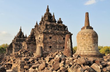 Plaosan Buddhist Temple in Yogyakarta,  Indonesia clipart