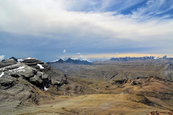 Huayna Potosi v Cordillera Real, bolivijských and. — Stock fotografie