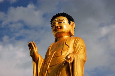Ulan Batur Buda heykeli. Moğolistan