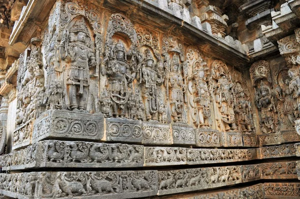 Hoysaleshwara Hindu templom, Halebid, India — Stock Fotó