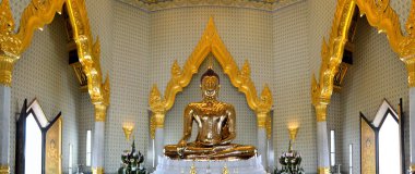 Wat Traimit, Chinatown, Bangkok, altın Buddha