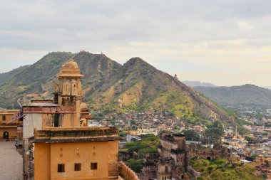 amber fort dan jaipur şehrinde Panorama