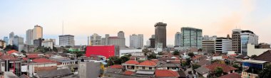 Endonezya sermaye panoramik cityscape şehir jakarta