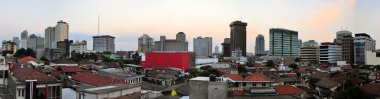 Endonezya sermaye panoramik cityscape şehir jakarta