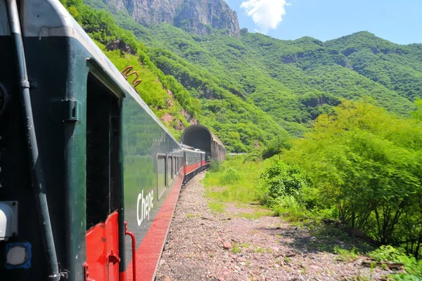 Tren El Chepe en el Cañón del Cobre, México — Foto de Stock
