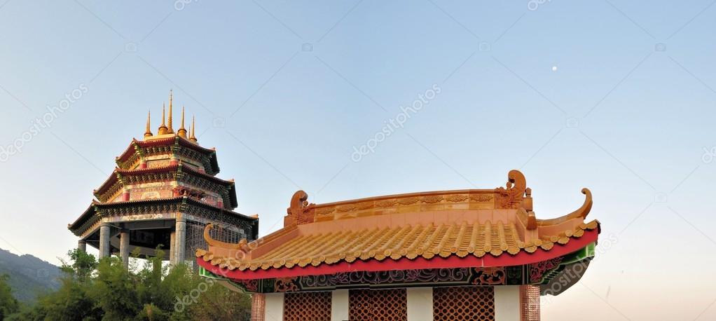 Lek Kok Si Buddhist temple above Penang, Malaysia