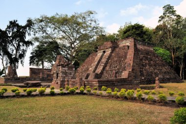 Solokarta, Java, Endonezya yakınındaki Candi Sukuh Hindu tapınağı