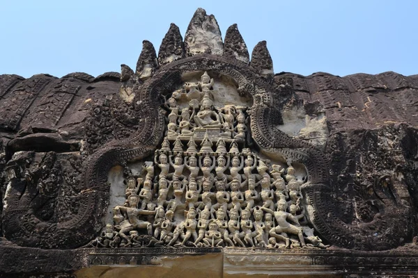 Apsara Dancers Stone Carving at Angkor Wat — Stock Photo, Image