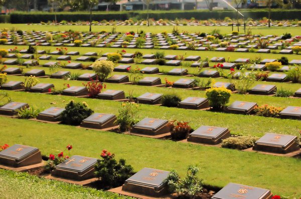 Cemetery of World War 2 casualties, Kanchanaburi, Thailand