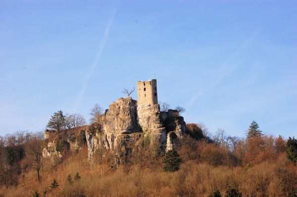 Middeleeuws kasteel ruïne Neideck, Duitsland — Stockfoto