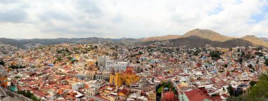 Guanajuato, Orta Meksika renkli evleri