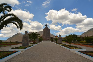 Mitad Del Mundo anıt Quito, Ekvator yakınlarında