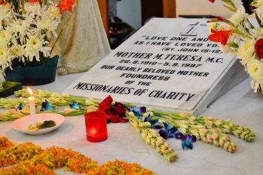 Rahibe Teresa mezar Kolkata, Hindistan