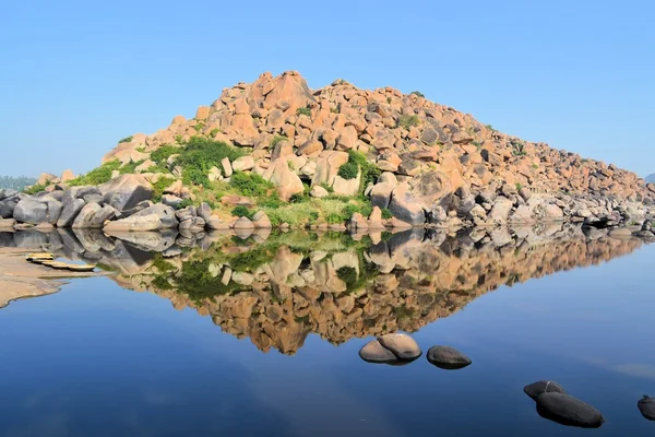 antik kalıntıları hampi, karnataka, Hindistan