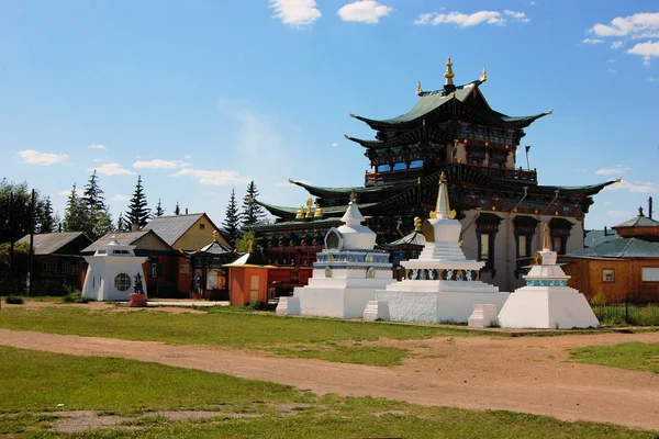 Kuil Buddha Datsan, Ivolginsk, Rusia — Stok Foto