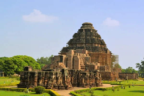 Hindu tapınağı güneşin Konark, Hindistan — Stok fotoğraf