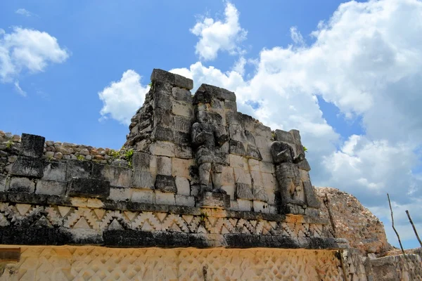 教堂上 Puuc 路线，尤卡坦半岛，墨西哥玛雅遗迹 — 图库照片
