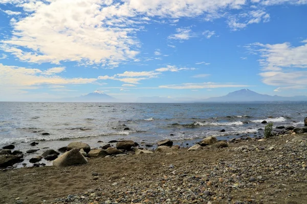 Volcán Osorno, lago Llanquihue, Patagonia, Chile — Foto de Stock